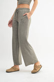 Brushed Wide Leg Lounge Pants