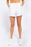 Athleisure Shorts with Drawstring