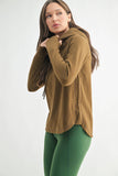Active Hoodie Top with Thumbholes