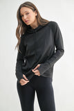 Active Hoodie Top with Thumbholes