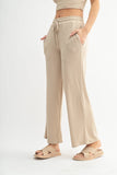 Brushed Wide Leg Lounge Pants