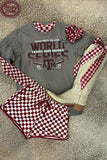Pep Rally Mesh Top Maroon