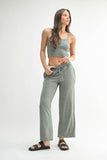 Brushed Wide Leg Lounge Pants