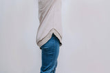 Basic Acid Washed Sweatshirt - Light Brown