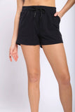 Athleisure Shorts with Drawstring