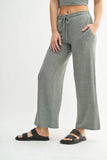 Brushed Wide Leg Lounge Pants