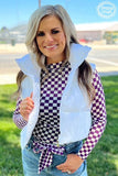 Pep Rally Mesh Top Purple