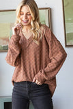 JACQUARD KNIT TOP