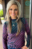 Watermelon Moonshine Velvet Mesh Top