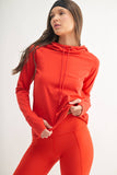 Active Hoodie Top with Thumbholes
