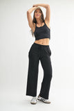 Brushed Wide Leg Lounge Pants