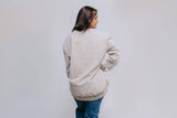 Basic Acid Washed Sweatshirt - Light Brown