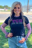 Pep Rally Mesh Top Purple