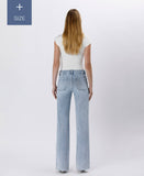 PLUS SIZE HIGH RISE TROUSER HEM FLARE JEANS