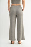 Brushed Wide Leg Lounge Pants