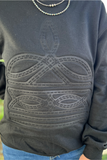 Gone Country Pullover Black