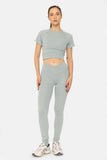 Venice Crossover Waist Stirrup Leggings